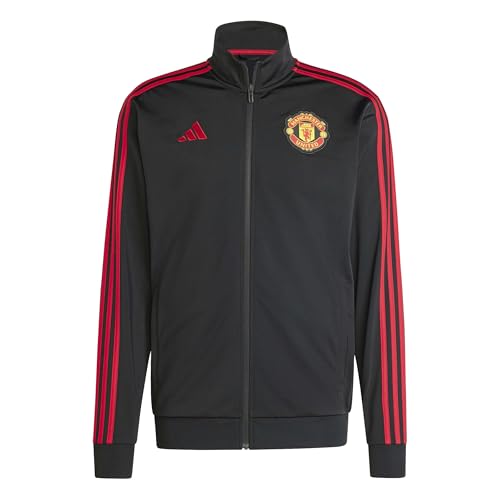 アディダスManchester United ジャージ　黒　赤3本ライン　AON Amazon.com: adidas Men's Manchester United DNA Track Top, Black, X